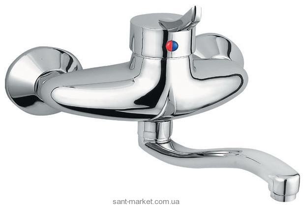 Смеситель для раковины однорычажный настенный Ferro коллекция Werona хром BTW3