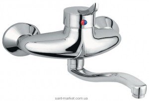 Смеситель для раковины однорычажный настенный Ferro коллекция Werona хром BTW3