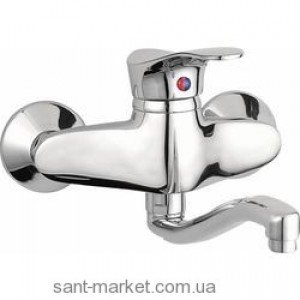 Смеситель для раковины однорычажный настенный Ferro коллекция Padwa хром BTP3