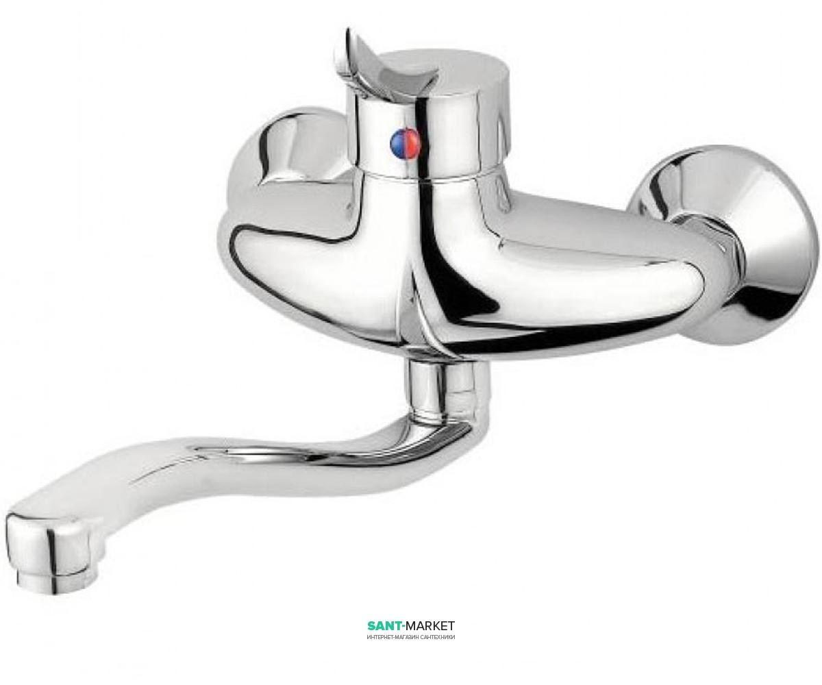 Смеситель для кухни Ferro Werona однорычажный настенный с длинным изливом BTW5A