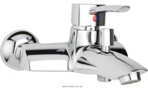 Смеситель однорычажный для ванны с коротким изливом Ferro коллекция Modena хром BTM1