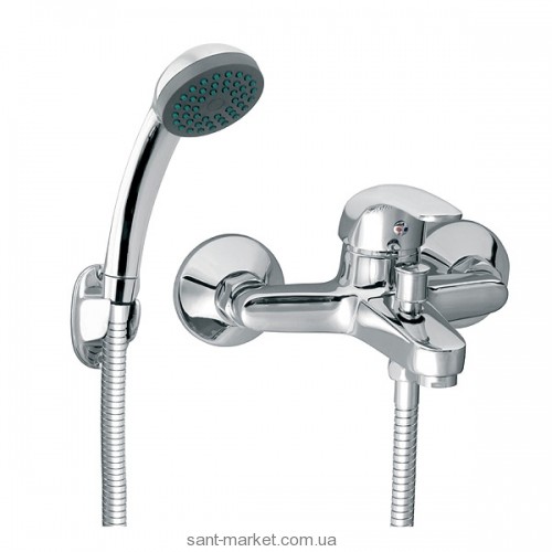 Змішувач одинважільний для ванни з душем Ferro колекція Vasto хром BVA11