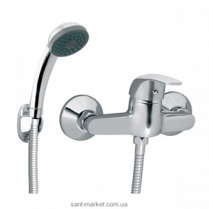 Смеситель для душа настенный однорычажный Ferro коллекция Vasto с душевым набором хром BVA77