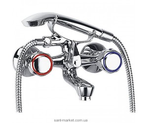 Смеситель двухвентильный для ванны с душем Ferro коллекция Standard хром BST11