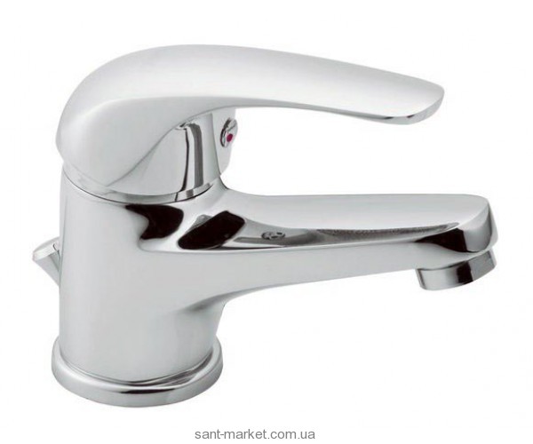 Смеситель для раковины однорычажный с донным клапаном Ferro коллекция Basic хром BBC2