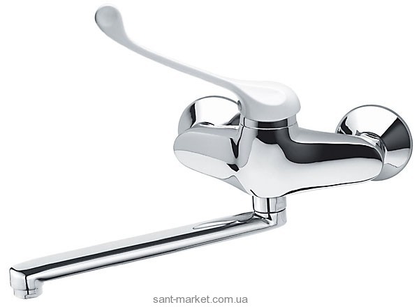 Змішувач для раковини одноважеля настінний Ferro колекція Padwa Medico Antiseptic хром BTPM5A
