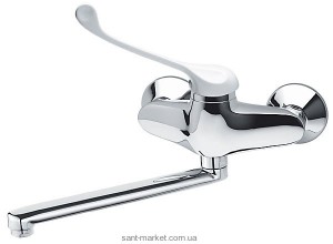 Смеситель для раковины однорычажный настенный Ferro коллекция Padwa Medico Antiseptic хром BTPM5A