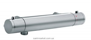 Змішувач для душу настінний двухвентильний з термостатом Ferro колекція Varese хром TAM7