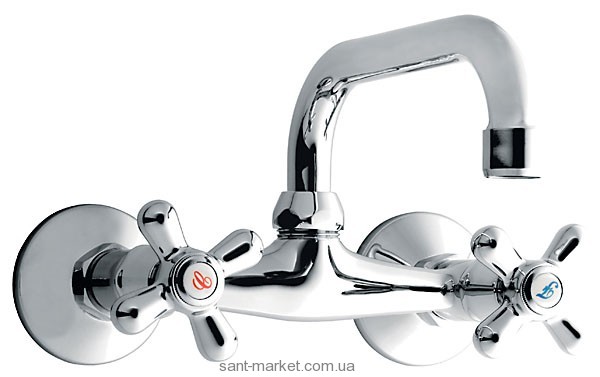 Змішувач для раковини двухвентильний настінний Ferro колекція Retro New хром XD3
