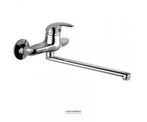Смеситель для кухни Ferro Ancona с длинным изливом однорычажный настенный  BAN5A