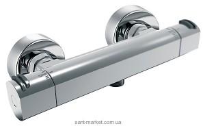 Смеситель для душа настенный двухвентильный с термостатом Ferro коллекция Arezzo хром TAR7