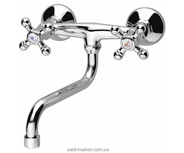 змішувач для кухні Ferro Retro двухвентильний настінний XR5