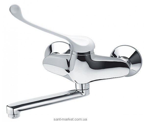Смеситель для раковины однорычажный настенный Ferro коллекция Padwa Medico Antiseptic хром BTPM3A