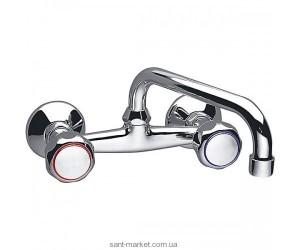 Смеситель для раковины двухвентильный настенный Ferro коллекция Standard New хром BSTC3
