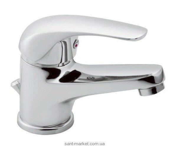 Смеситель для раковины однорычажный с донным клапаном Ferro коллекция Basic хром BBC2