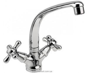 Смеситель для кухни двухвентильный Ferro коллекция Retro New хром XD4