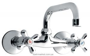 Смеситель для раковины двухвентильный настенный Ferro коллекция Retro New хром XD3