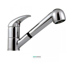 Смеситель для кухни с выдвижным душем Ferro Ancona однорычажный BAN8