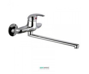 Смеситель для кухни Ferro Ancona с длинным изливом однорычажный настенный  BAN5A