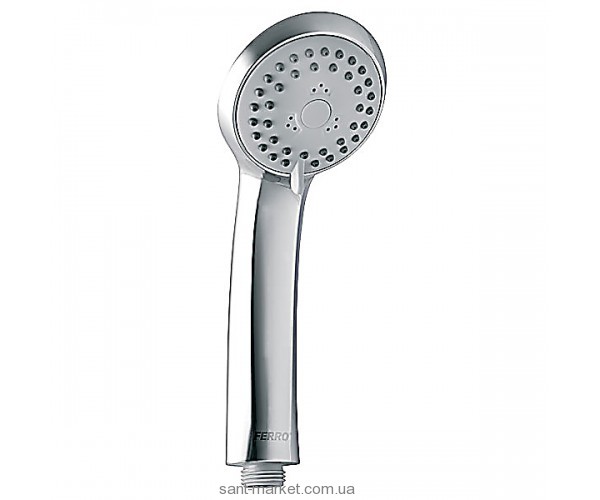 Душова лійка Ferro колекція Sole хром S300