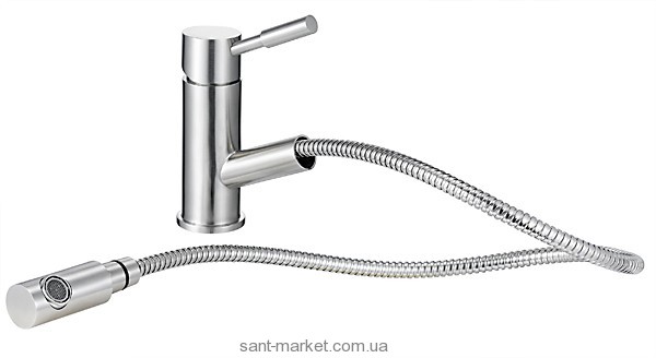 Смеситель для кухни с выдвижной лейкой Ferro Asti однорычажный BAS8