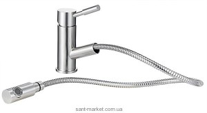 Смеситель для кухни с выдвижной лейкой Ferro Asti однорычажный BAS8