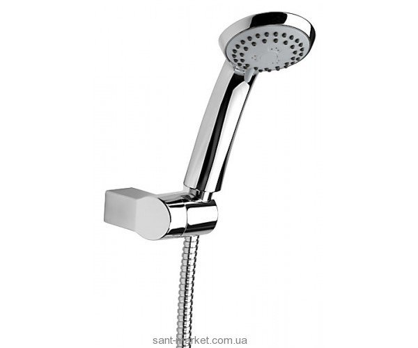 Душовий гарнітур з настінним тримачем Ferro колекція Sole хром U300