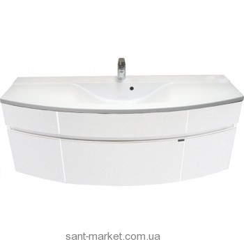 Тумба под раковину Gorenje Oasis F 140.03 подвесная 140х49.5х50 белый матовый/антрацит 790359