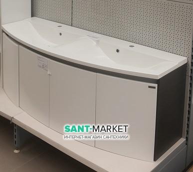 Тумба під раковину Gorenje Oasis підвісна 140х49.5х50 білий / тик 790188