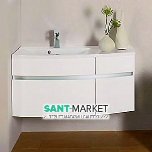 Тумба під раковину Gorenje Oasis ліва підвісна 105х49.5х50 білий матовий 790203