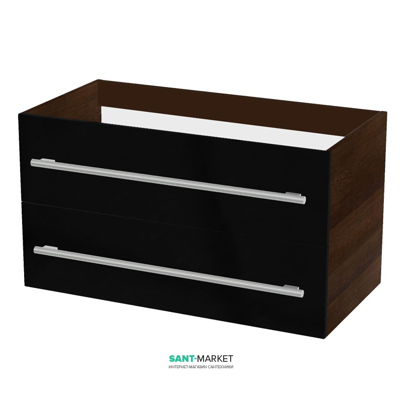 Тумба под раковину Gorenje Avon F 90.13 подвесная 90х45х50 черный глянец 786115