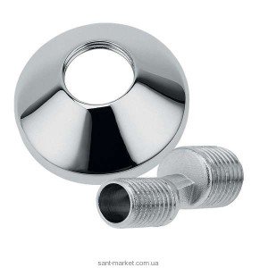 Ferro Розетка з ексцентриком хром R10