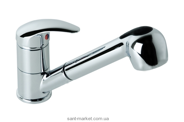 Смеситель для кухни с выдвижной лейкой Jika Lyra однорычажная H51271004300