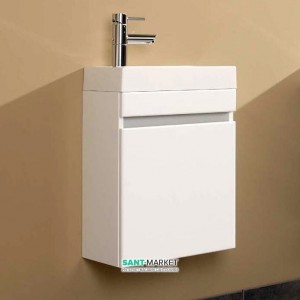 Тумба под раковину Gorenje Bonsai F 40.02 подвесная 40х21.8х50 белый глянец 792811