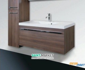 Тумба під раковину Gorenje Leonides F 100.83 підвісна 100х45.5х45 коричневий дуб 792828