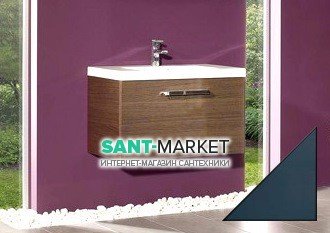 Тумба під раковину Gorenje Leonides F 80.83 підвісна 80х45.5х45 коричневий дуб 792827