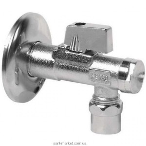 Ferro Шаровой кран для воды угловой водозаборный с розеткой и фильтром 1/2 Z270