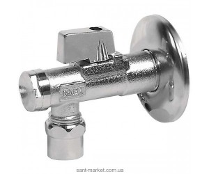 Ferro Шаровой кран для воды угловой водозаборный с розеткой и фильтром 1/2 Z310