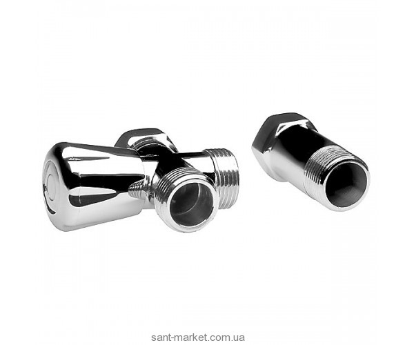 Ferro Грибковый угловой водозаборный кран  хром Z250