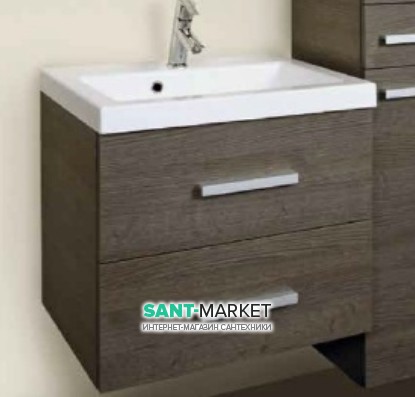 Тумба під раковину Gorenje Quadra F 90.65 підвісна 90х45х50 дуб антрацит 791472