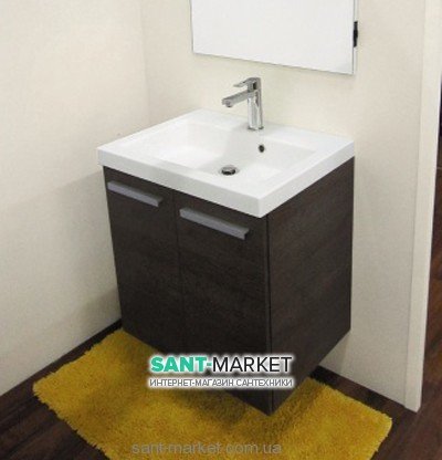 Тумба під раковину Gorenje Quadra F60.77 підвісна 60х45х60 дуб антрацит 791468