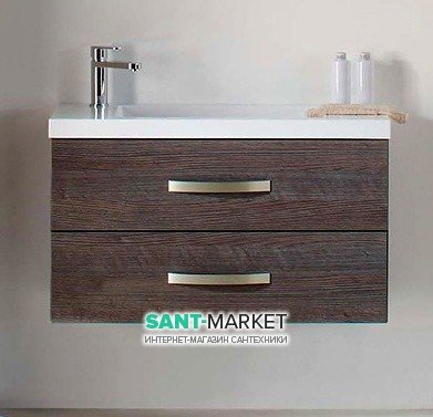 Тумба под раковину Gorenje Slim F 80.05 подвесная 80х50х35 дуб антрацит 791622