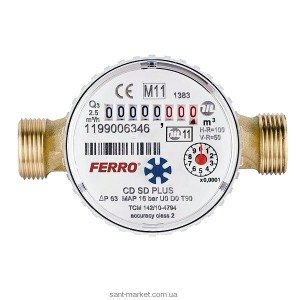 Ferro Счетчик воды для холодной воды CDSD20AFPLUS