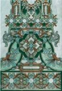 Керамин ПлиткаАЛЕКСАНДРИЯ 4 тип-3 колонна (золото)декор 139834