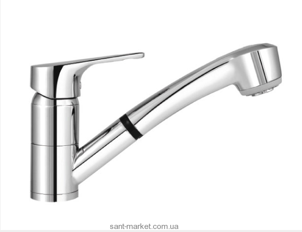 Смеситель для кухни с выдвижной лейкой Mofem 304JUN EVO однорычажный 152-0050-10