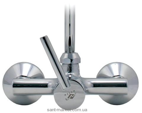 Змішувач для душу настінний змішувач Mofem колекція Mambo з душовим набором хром 153-0017-30