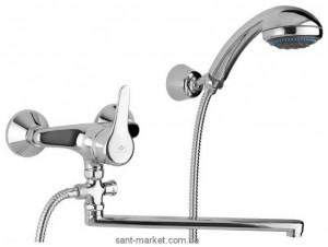 Смеситель однорычажный с длинным изливом и душем Mofem коллекция Trend хром 155-0003-08