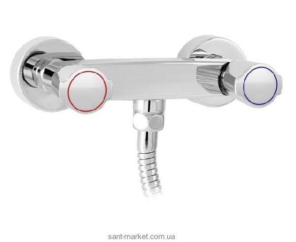 Смеситель для душа настенный двухвентильный Mofem коллекция Golf с душевым набором хром 143-1201-00