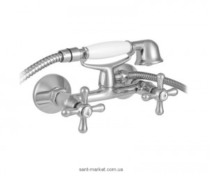 Смеситель для душа настенный двухвентильный Mofem коллекция Treff с душевым набором хром 143-0006-00