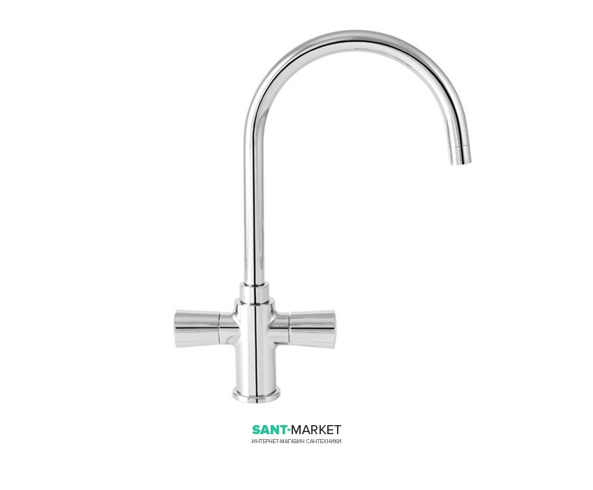 Змішувач для раковини двухвентильний високий Mofem колекція Golf хром 140-1263-03